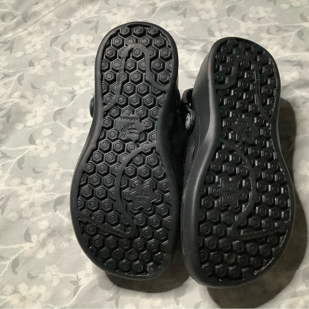 Black Ventilated Slip-On Clogs - Picture 5 of 5